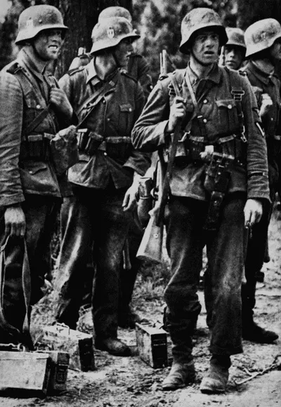 Destined to become some of the last defenders of Sector Zitadelle - a group of French Waffen SS (Charlemagne) arrived in Berlin late on April 24th