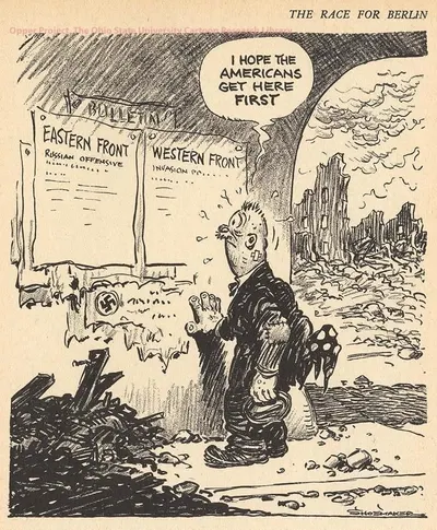 Many Berliners still held out hope that the US Army on the Elbe could reach the city before the Soviets