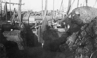 An exhausted German soldier of the 9th Army at Seelow Heights