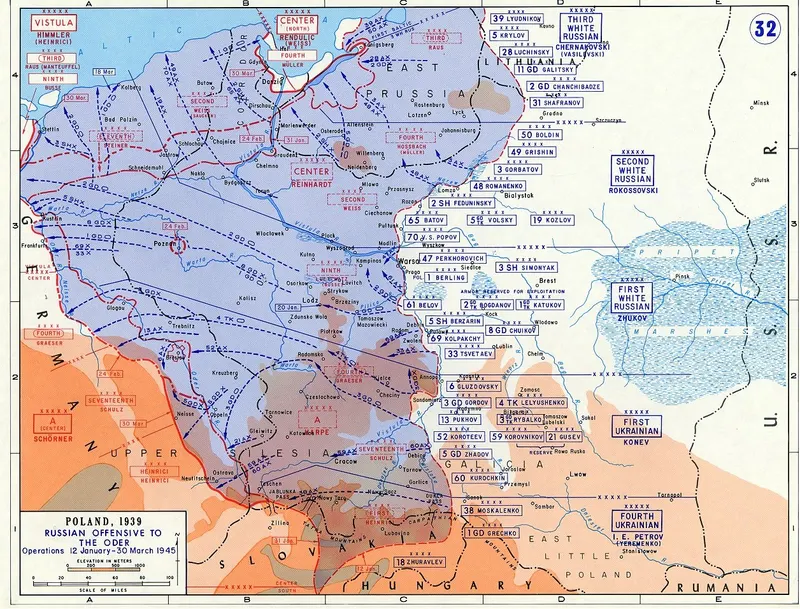 The Vistula-Oder Campaign/Image: Public Domain