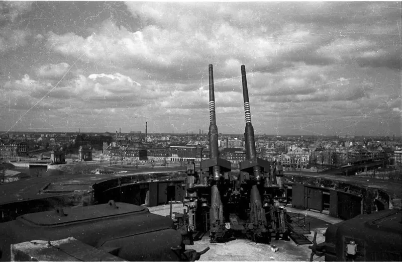 The Zoo Flak Tower - Charlottenburger Tor is visible on the left