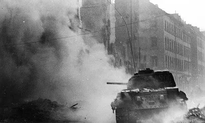Soviet tank in Berlin 1945