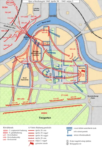 Battle for Reichstag 1945 map-hun