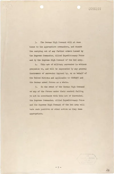 German Instrument of Surrender (May 8, 1945) - page 2